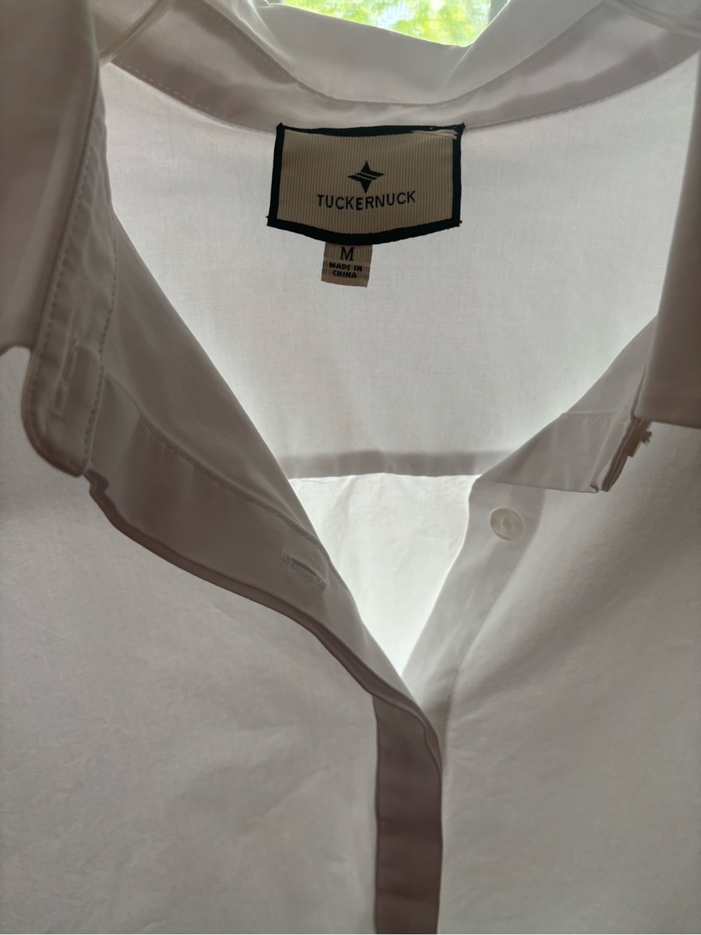 Tuckernuck White Nina Swing Oversized Collared Cotton Button Down Size M - Picture 6 of 6